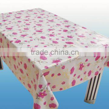YH-2908 Embossed Tablecloth With Non-woven/fannel Backing (golden/silver Grounding)