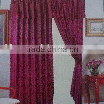 Polyester Jacquard with One Tieback Curtain