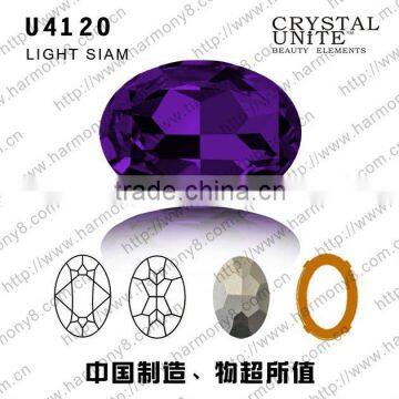 Oval glass stones for jewelry