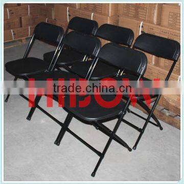 plastic black folding chair for event