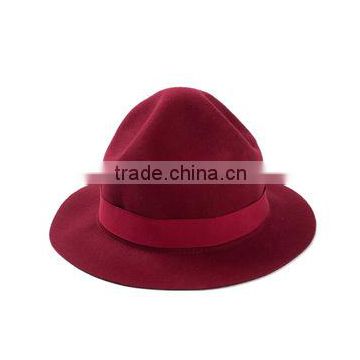 trendy new Fedora pointy wool Korea hat