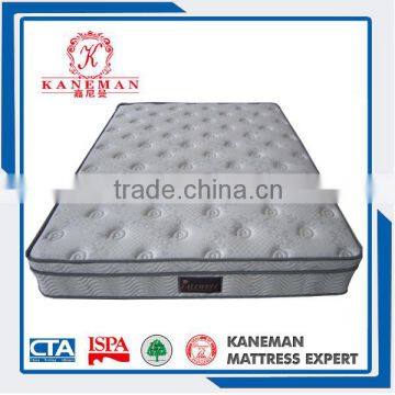 Popular Roll Packed Euro Pillow Top Pocket Spring Memory Foam Mattress