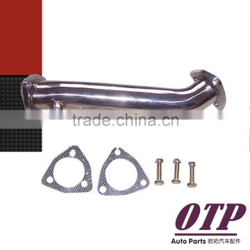 STAINLESS STEEL RACING TURBO DOWNPIPE EXHAUST 97-05 FOR AUDI A4 B5 B6 VW PASSAT 1.8T (Fits: Audi)