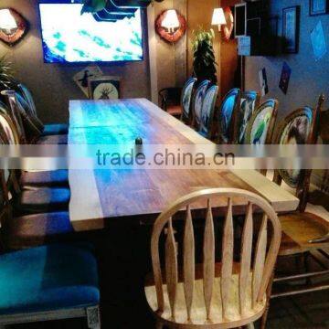 Solid Slab Suar Wood Dining Table Manufacturer