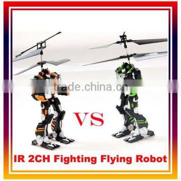 IR 2 channel Fighting Flying Robot With Light and Sound RC Robot