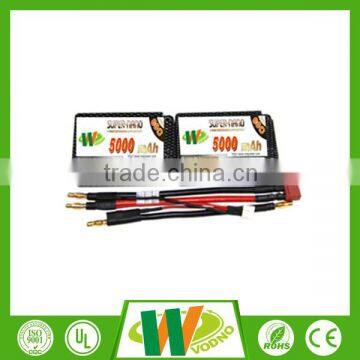 High quality!!!high discharge rate lipo battery 7.4V 5000mah 60C rc lipo battery for quadcopter