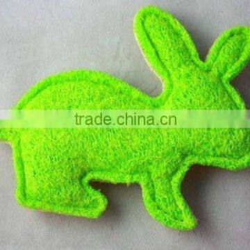 loofah toys with rabbit shape