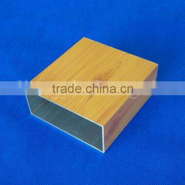 Wooden aluminium square tubes