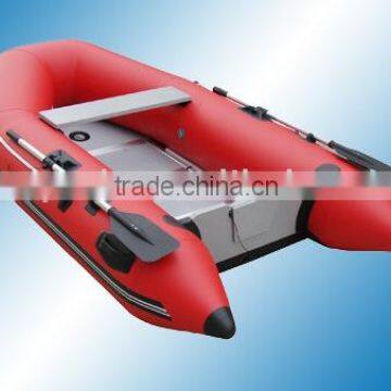 inflatable fishing boat with aluminum floor