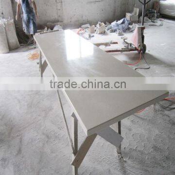 Simble Counter for Fast Food , Solid Surface Table Top With Stainless Table Base photo-5