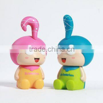 lovely mascot customized coin bank, cartoon character money box, customized china maunfacturer