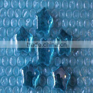 Star Shape Glass Stones,sea Blue Glass Stones