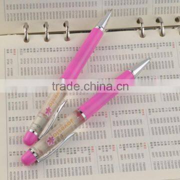 Customized Liquid Filled Plastic Pen 3D Floater Ball Pen for Promotion