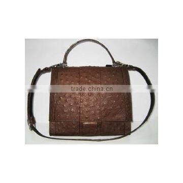 Ostrich Leather Handbag