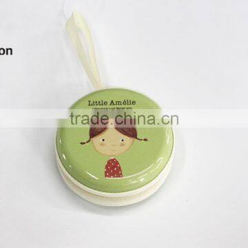 No.1 yiwu exporting commission agent wanted Cheap Girl Green Mini Round Coin Purse