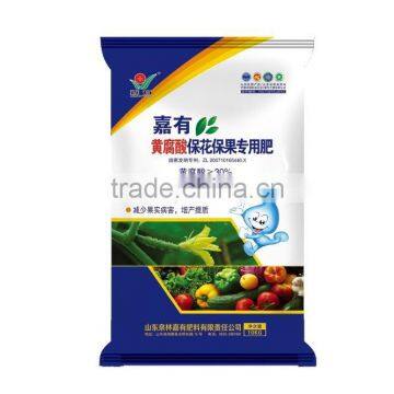 Fulvic acid fertilizer for flower-and fruit-protecting