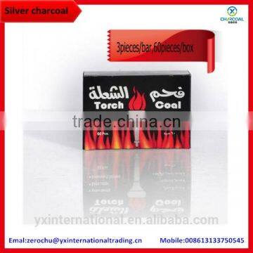 Natural wood silver hookah shisha charcoal