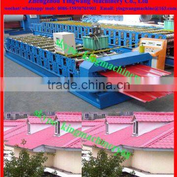 colored glazed tile roofing sheet roll forming machine