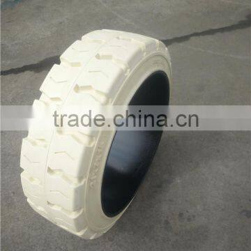 Factory Non-marking Tyre Industrial Solid Forklift Tires 457x178x308mm photo-6