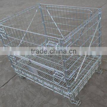 Best-selling Metal Wire Mesh Container With 4 Legs Metal Storage Cage photo-2