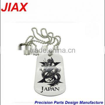 China Factory Supply Fashion Wholesale Metal Stainless Steel Military Dog Tags With Ball Chain photo-2