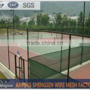 PVC coated chain link fence/ plastic chain link fence