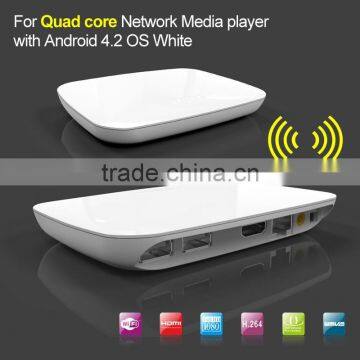 For Quad core Network Media player with Android 4.2 OS White