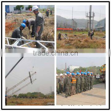 Aluminum Alloy A-shape Lattice Gin Pole Stringing Euqipment With Manual Winch photo-3