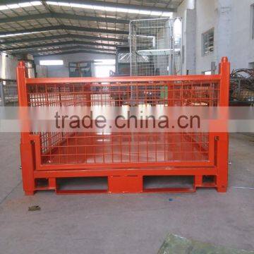 collapsible pallet steel crate wire mesh box