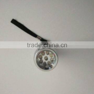 Aluminium Alloy 3AAA Battery Mini 9 LED Torch Flashlight photo-4