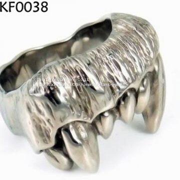 Titanium Steel Compasses Skull Ring For Boyfriend Jewelry photo-3