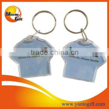 T shirt shape acrylic keychain