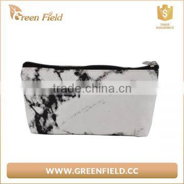 Waterproof Makeup Washable Organizer Storage Pouch Women Marble Paper Toiletry Travel Cosmetic Bag photo-2