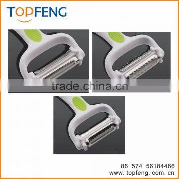 3 in 1 Peeler, 3way Peeler With Non-slip Handle, Vegetable Peeler,Peeler/Cutter/Slicer,Multifunction Rotation Vegetable Slicer photo-2