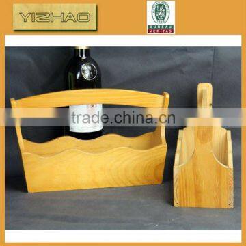 Custom wooden 2 tiers wine rack,,dimension of carton wine box