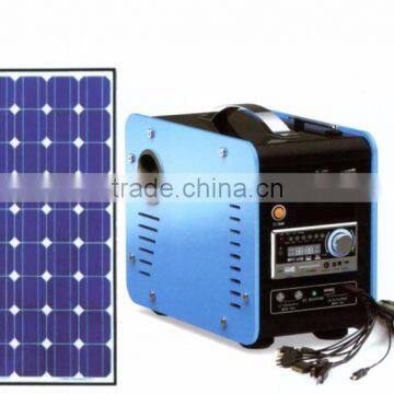 50W Portable Solar Power System with Mini Stereo