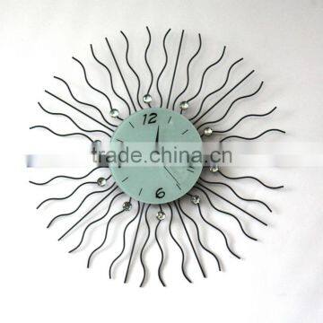 manufacturer of crystal beads hanging metal wall clock