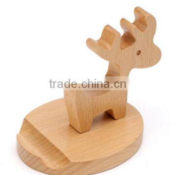 Beech Material Wooden Mobile Phone Holder photo-3