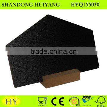 cheap customized various shape MDF wooden blackboard
