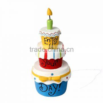 Custom Birthday Gifts Resin Artificial Birthday Cake Model photo-2