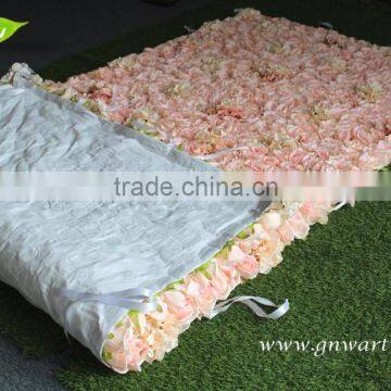 GNW FLW1606012-CL Rose Hydrangea Flower Backdrop Wall Wedding Stage Wall With Cloth Board photo-2