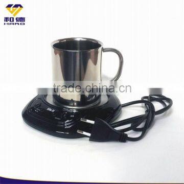 Electric Coffee Cup Warmer & Double Wall Stainless Steel Coffee Cup