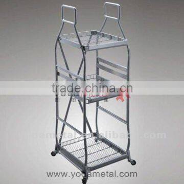 Stainless Steel Wheel Display Rack
