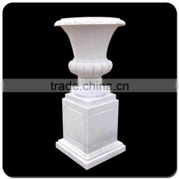 Exterior Flower Pots Natural Stone Flowerpot for Garden photo-2