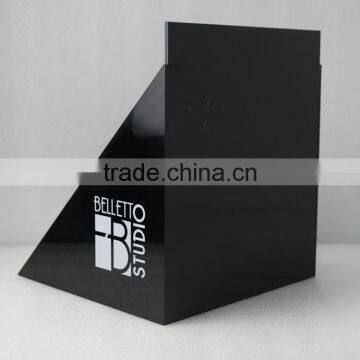 Custom 5 Tier Black Perspex Organic Glass Acrylic Displays and Shelf photo-4