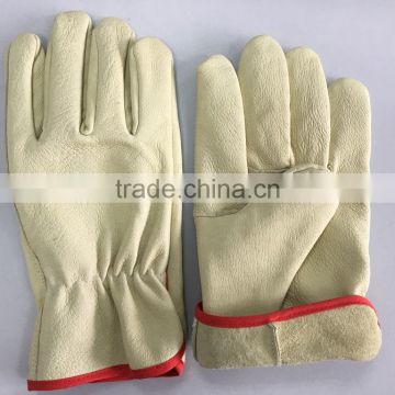 NMSAFETY Pig grain leather, driver style, wing thumb,unlined glove