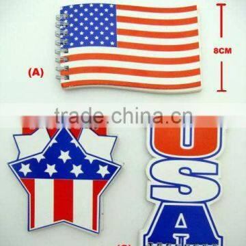 4th of July USA flag mini notebook