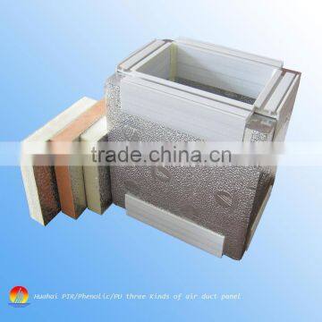 PIR foam / PU foam /Phenolic foam sandwich Air Duct board