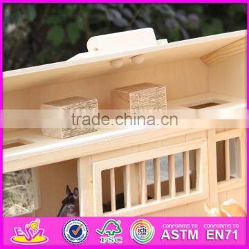 Hot Sale Children Miniature Toys Wooden Toy Barn Top Fashion Kids Wooden Toy Barn W06A166-S photo-5