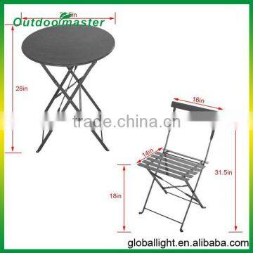 3 PC Foldable Outdoor Bistro Set photo-2